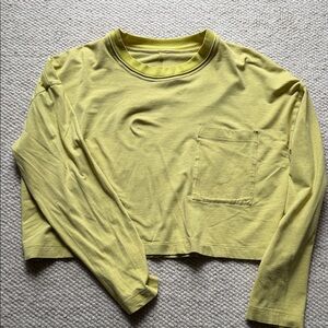 lululemon athletica Long Sleeve Tee in Yellow
